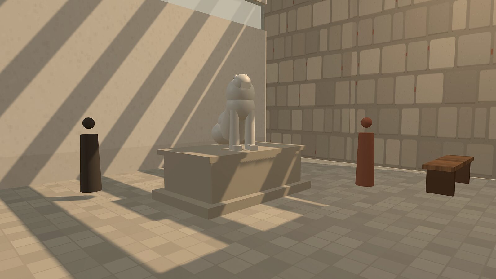 The proposed lion room — illustrative concept, not a building design